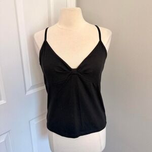 DEADSTOCK Y2K BLACK NO‎ BOUNDARIES BOW TANK TOP